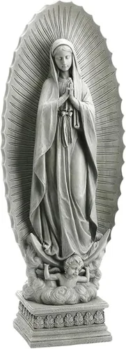 Vista 3 de Estatua de jardín de Nuestra Señora de Guadalupe de 23.5