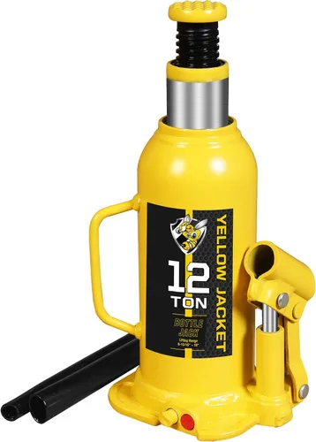 Vista 9 de YELLOW JACKET Gato hidráulico de botella soldado de 4 toneladas (8,000 lb) multidireccional con estuche de transporte para coche, SUV, reparación