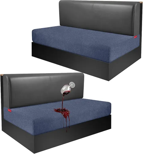 Vista 20 de Fundas de cojín impermeables para sofá, funda elástica lavable con diseño elástico antideslizante, protector de muebles para mascotas y niños