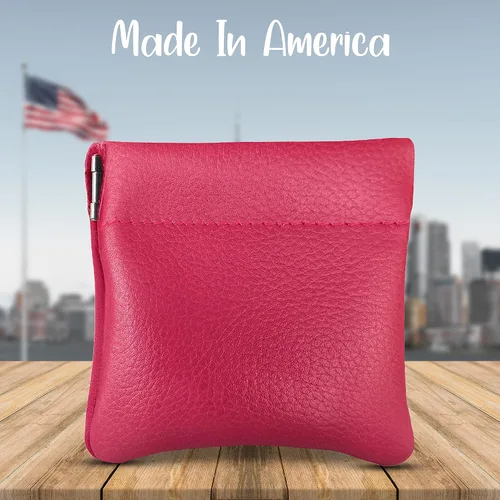 Vista 31 de Monedero clásico a presión, de cuero, para hombre de Nabobb, negro