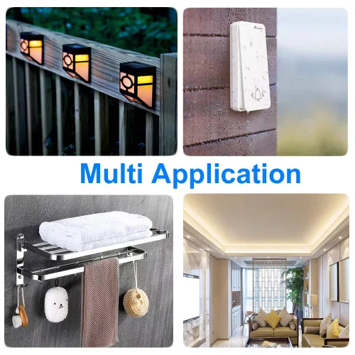 Vista 7 de Cinta de montaje de doble cara resistente, 1 x 120 pulgadas, cinta nanoadhesiva extraíble y sin rastros para exteriores e interiores, cinta