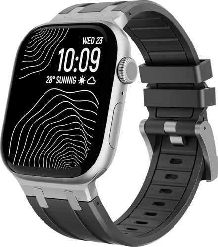 Vista 12 de Raycarrey AP - Correas deportivas de lujo para Apple Watch Band Ultra 3/2/1 1.929 in 1.811 in 1.772 in 1.732 in 1.654 in 1.614 in 1.575 in 1.496 in