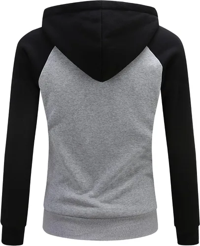 Vista 3 de ZITY Sudaderas con capucha para mujer, chaqueta de forro polar para invierno con forro