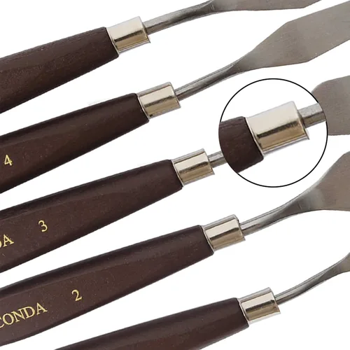 Vista 6 de CONDA Caballete de estilo francés de 70 pulgadas con cuchillo de paleta conda 5 piezas