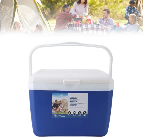 Vista 5 de Sorandy Enfriador portátil aislado de 13 L, a prueba de fugas, enfriador portátil aislado con asa de transporte, bolsas de hielo duras a prueba