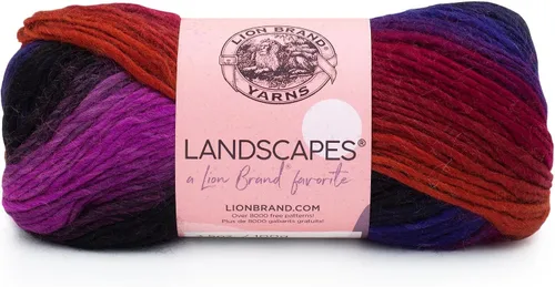 Vista 14 de Lion Brand Yarn - Hilo Landscapes (1 madeja), Desert Spring
