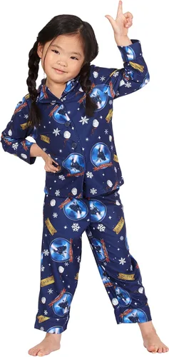 Vista 4 de The Polar Express - Conjunto de pijama para niños pequeños con botones al frente