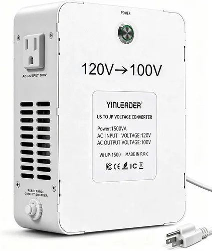 Vista 8 de 1000W US 120V a 100V JP Japón convertidor de voltaje paso abajo transformador