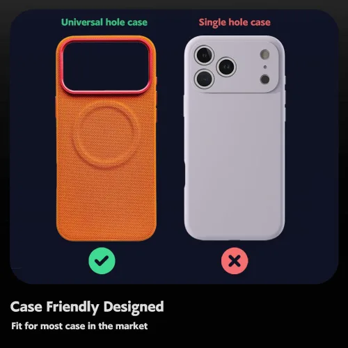 Vista 5 de para iPhone 17 Pro protector de cámara (Paquete de 2), Estuche mate de aleación de aluminio con protector de pantalla de cámara de vidrio templado