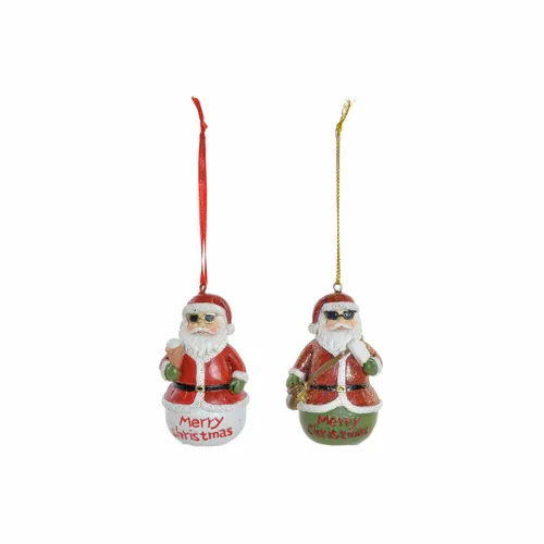Vista 2 de Decoración Colgante DKD Home Decor Navidad Resina (2 pcs) (4.5 x 3 x 7 cm)