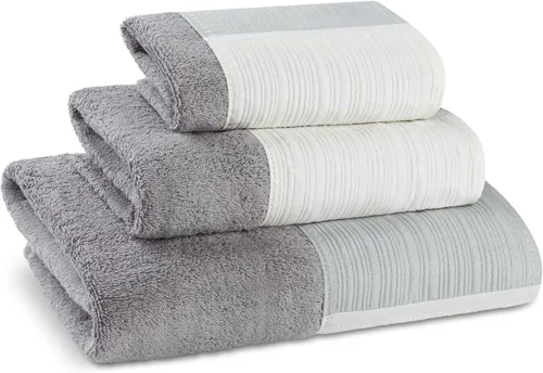 Vista 16 de Zahari Home Sinatra Juego de toallas de baño de 3 piezas: toalla de baño, toalla de mano y paño de limpieza, absorbentes, color negro