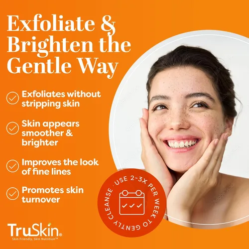 Vista 3 de TruSkin Exfoliante Facial Suave con Vitamina C - Exfoliante Diario Iluminador para Todos los Tipos de Piel - Suaviza y Alisa la Piel con Vitamina C