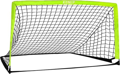 Vista 12 de Portería de fútbol portátil de 5 x 3, 6 x 4, 9 x 5 pies, para patio trasero, red de práctica de fútbol plegable con bolsa de transporte para niños