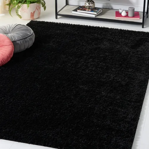 Vista 38 de SAFAVIEH Tahoe Shag Collection - Alfombra de área de 2 x 7 pies, color gris, diseño geométrico, felpa de 1.2 pulgadas de grosor, ideal para zonas