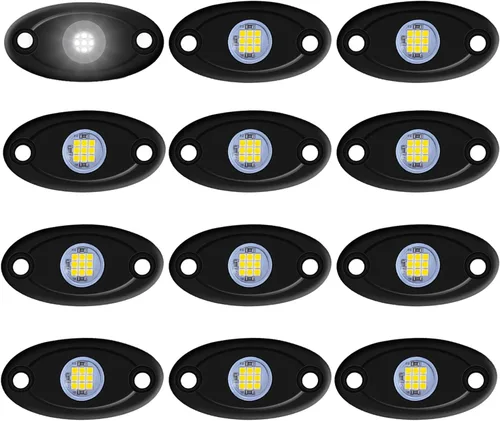 Vista 11 de 12 cápsulas de luces LED moradas de neón para auto, camión, ATV, SUV, luz trasera para vehículos