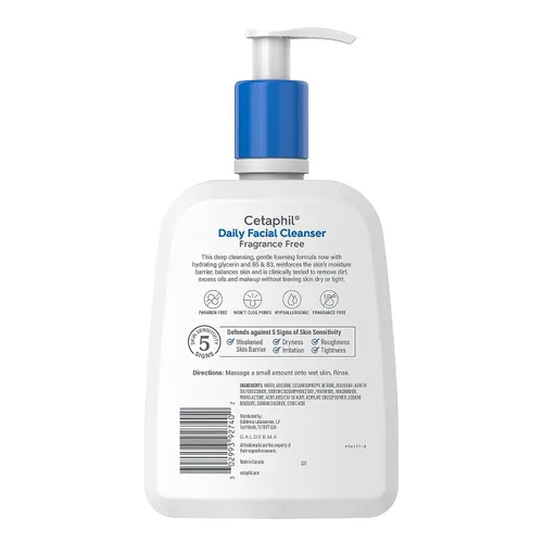 Vista 11 de Cetaphil Lavado Facial, Limpiador Facial Diario para Piel Sensible, Mixta a Grasa, NUEVO Paquete de 2 de 16 oz, Espuma Suave, Sin Jabón