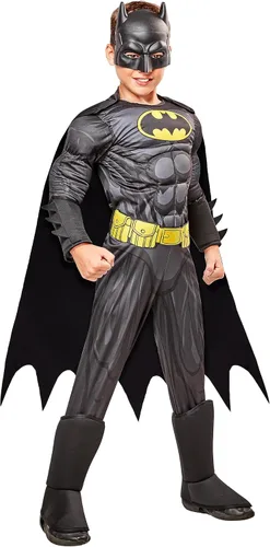 Vista 5 de Rubie's Disfraz de Batman de DC Comics Deluxe para niños, Multicolor