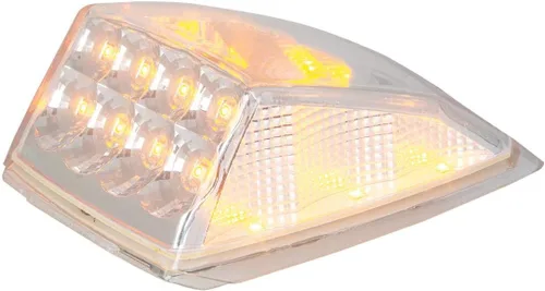 Vista 8 de GG Grand General 77564 Spyder Amber/Amber 17 LED Cab Light con carcasa de plástico cromado para modelos Grakon 5000