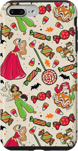 Vista 12 de iPhone 16 Disney Princess Snow White Ariel Jasmine Aurora Funda de Halloween