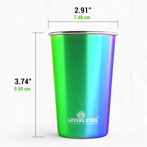 Vista 4 de Vasos para niños de 10 onzas – Vasos de acero inoxidable para el hogar, fiesta, campamento y actividades al aire libre – sin BPA, irrompibles, vasos