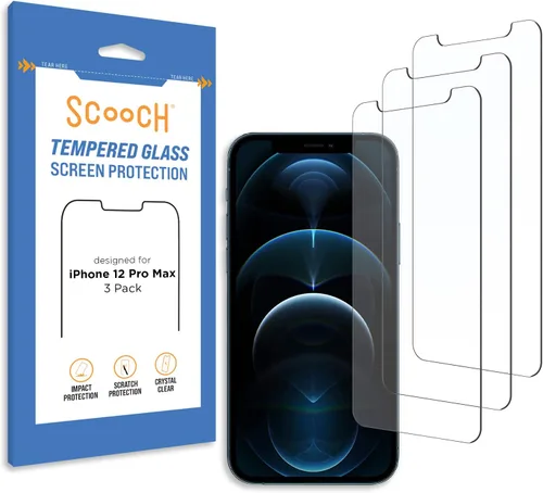 Vista 14 de Scooch® Paquete de 3 protectores de pantalla para iPhone SE (3ª generación 2022 y 2ª generación 2020), vidrio templado 9H de alta calidad