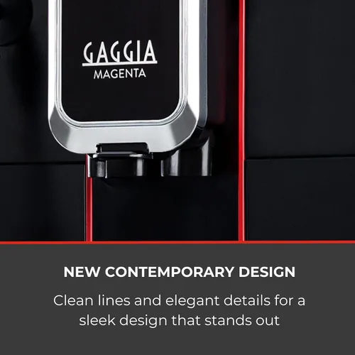 Vista 6 de Gaggia Magenta Plus Máquina de café espresso superautomática, 60 onzas, color negro