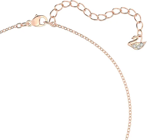 Vista 4 de SWAROVSKI Colgante Latisha, Flor, Rosa, Baño en tono oro rosa, Latón, No es una piedra preciosa