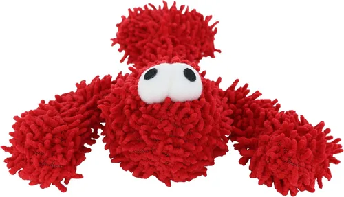 Vista 17 de MIGHTY® Paquete de 2 juguetes pequeños de microfibra para perros Panda Juguete de peluche ultra duradero con múltiples capas y costuras