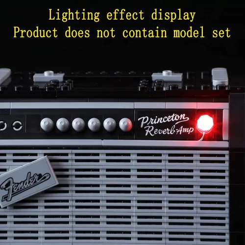 Vista 7 de GEAMENT Kit de luz LED (control de gestos) compatible con Lego Ideas Fender Stratocaster - Juego de iluminación para ideas 21329