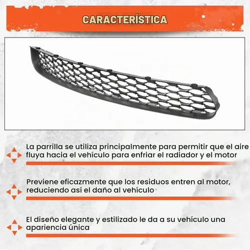 Vista 6 de ECOTRIC Conjunto de Parrilla Delantera Inferior Compatible con Dodge Charger SRT Scat Pack Daytona 2015-2023 Protector de Parrilla de Malla
