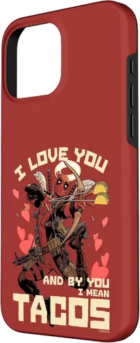 Vista 42 de Marvel Deadpool I Love You and by You I Mean Tacos - Carcasa para iPhone 17