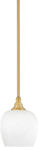 Vista 26 de Toltec Lighting Tallo Colgado Mini colgante, acabado de cobre negro, 3.5" cuadrado humo burbuja vidrio