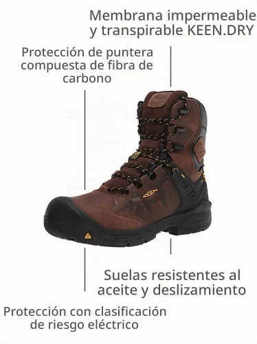 Vista 2 de KEEN Utility Men's Dover 8" 600g Waterproof Composite Toe Work Boots