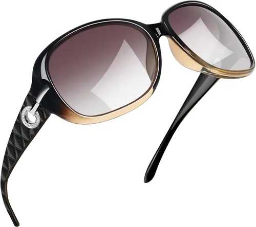 Vista 41 de Joopin Oversized Rectangle Sunglasses UV400 Protection Shades for Women Negro