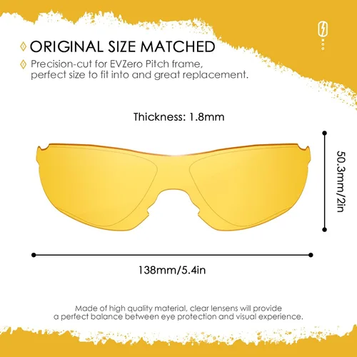 Vista 2 de Lentes de repuesto ANSI Z87.1 para gafas de sol Oakley EV Zero Pitch