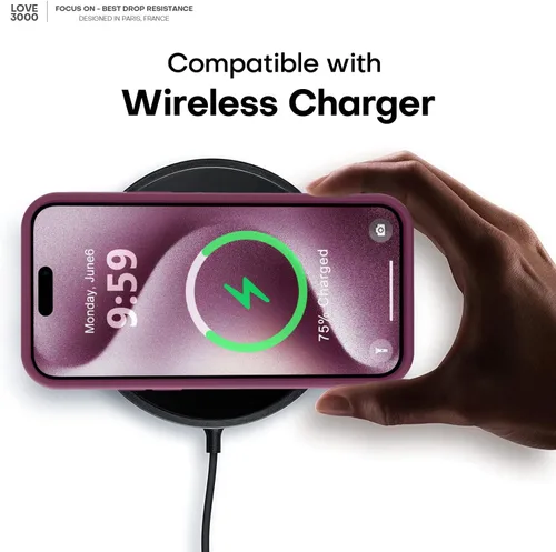 Vista 82 de LOVE 3000 Diseñada para Funda iPhone Air, Silicona Premium [Compatible con Magsafe][Forro de Microfibra Suave Anti-Rayones] Funda Protectora