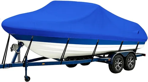 Vista 21 de iCOVER - Funda para lancha remolcable, resistente, impermeable, lona, grado marino, apta para lanchas de pesca y esquí, V-Hull, de 14-16 pies