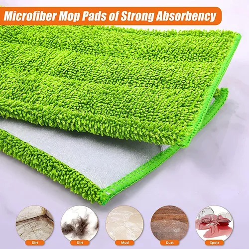 Vista 5 de 6 almohadillas de microfibra reutilizables para trapeador Swiffer WetJet