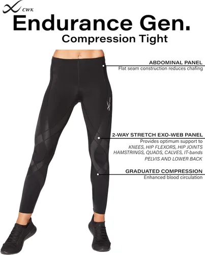 Vista 4 de CW-X Generador de resistencia para mujer, soporte articular y muscular, compresión apretada