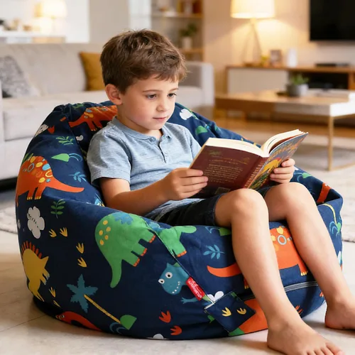 Vista 24 de YuppieLife Funda para puf de almacenamiento para niños (sin relleno), organizador de juguetes, sofá con asa de transporte, disponible para niños