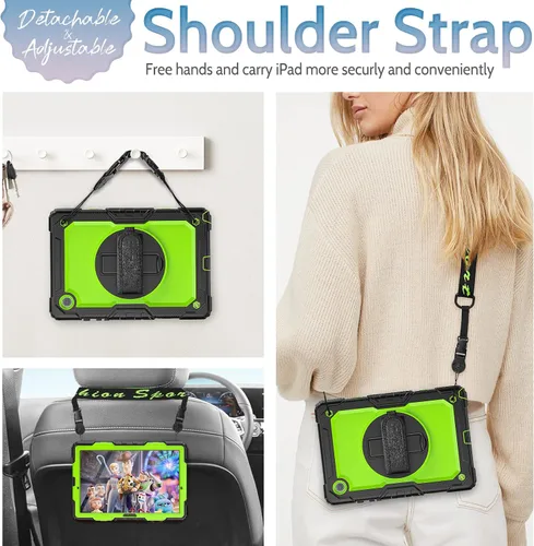Vista 6 de SEYMAC Funda para Samsung Galaxy Tab A8 de 10.5 pulgadas (SM-X200/X205/X207), funda protectora resistente de cuerpo completo a prueba de golpes