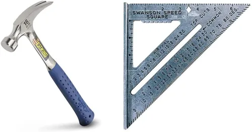 Vista 9 de ESTWING Martillo – Garra recta de 16 onzas con cara lisa y agarre de reducción de golpes – E3-16S & Pro Claw Nail Puller – Barra de palanca de 9