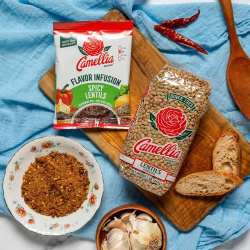 Vista 5 de Marca Camellia. - Frijol alubia, 1 libra (paquete de 2). Premium Quality. Great for soups, stews, curries, salads. Gluten-free. Family-owned since