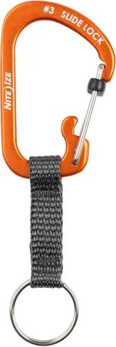 Vista 11 de Nite Ize SlideLock Llavero, Llavero Mosquetón con Bloqueo de Aluminio con Correa, Azul