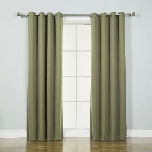 Vista 49 de Best Home Fashion Cortinas opacas aisladas térmicamente - Parte superior del ojal de bronce antiguo - 52" de ancho x 84" Largo - (Juego de 2 Paneles)