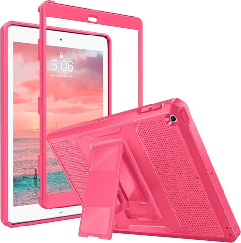 Vista 23 de MoKo Funda Compatible con iPad 9.7 de 2018/2017 6ª/5ª Generación - [Resistente] Funda Híbrida Protectora de Cuerpo Completo a Prueba de Golpes