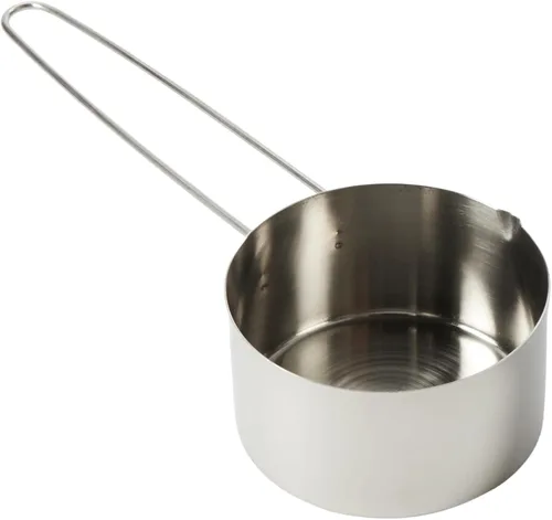 Vista 12 de American Metalcraft MCL10 Taza medidora de acero inoxidable, 1 taza