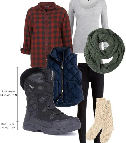 Vista 6 de Botas de nieve impermeables para mujer