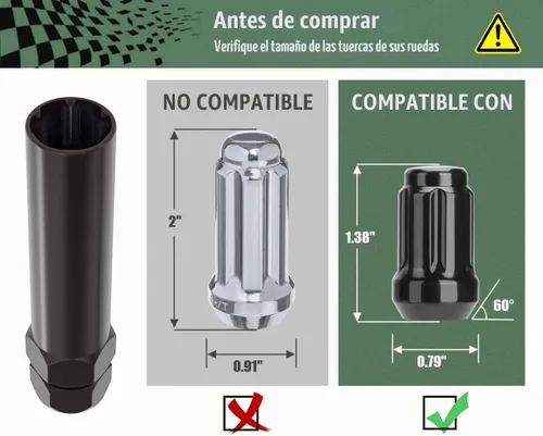 Vista 2 de Llave de Tuercas de Seguridad Estriadas Pequeñas de 6 Puntos Herramienta de Dado para Afinador - Llave de Tuerca de Seguridad de Diámetro Compatible