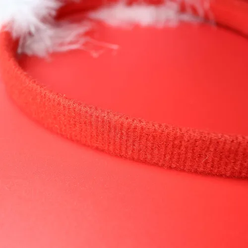Vista 4 de Needzo Diadema con cuernos de reno brillante rojo, accesorio para el cabello navideño 2024, talla única